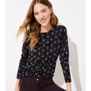 LOFT Floral Bouquet Sweater